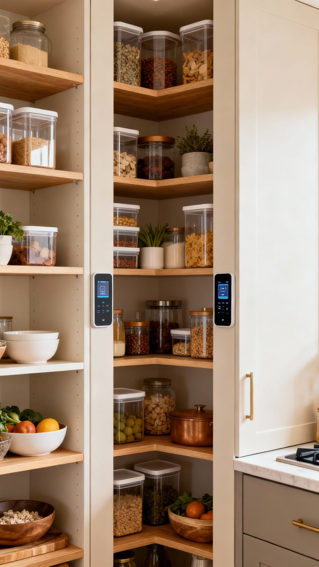 Smart Tech Pantry With Label-Free Organization
