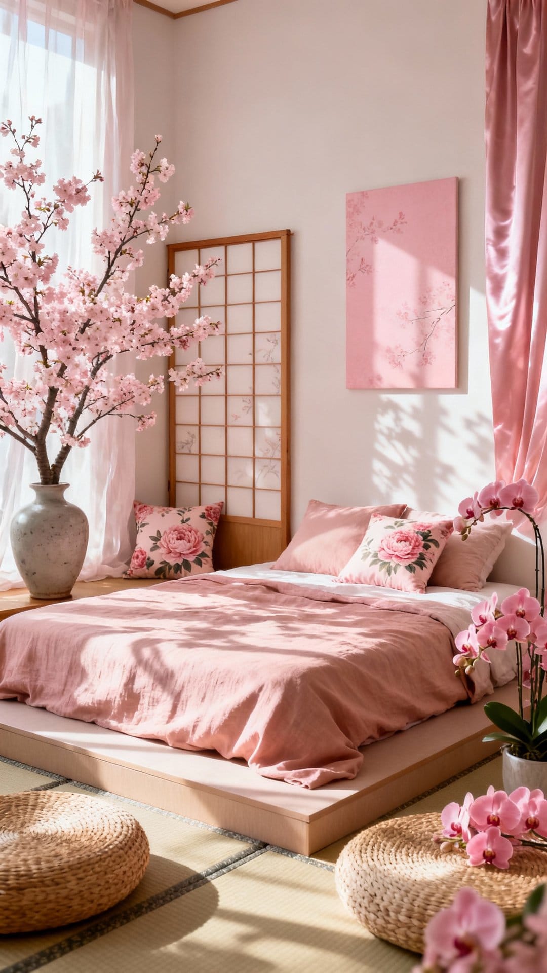 Soft Petal Minimalism with Japanese Accents