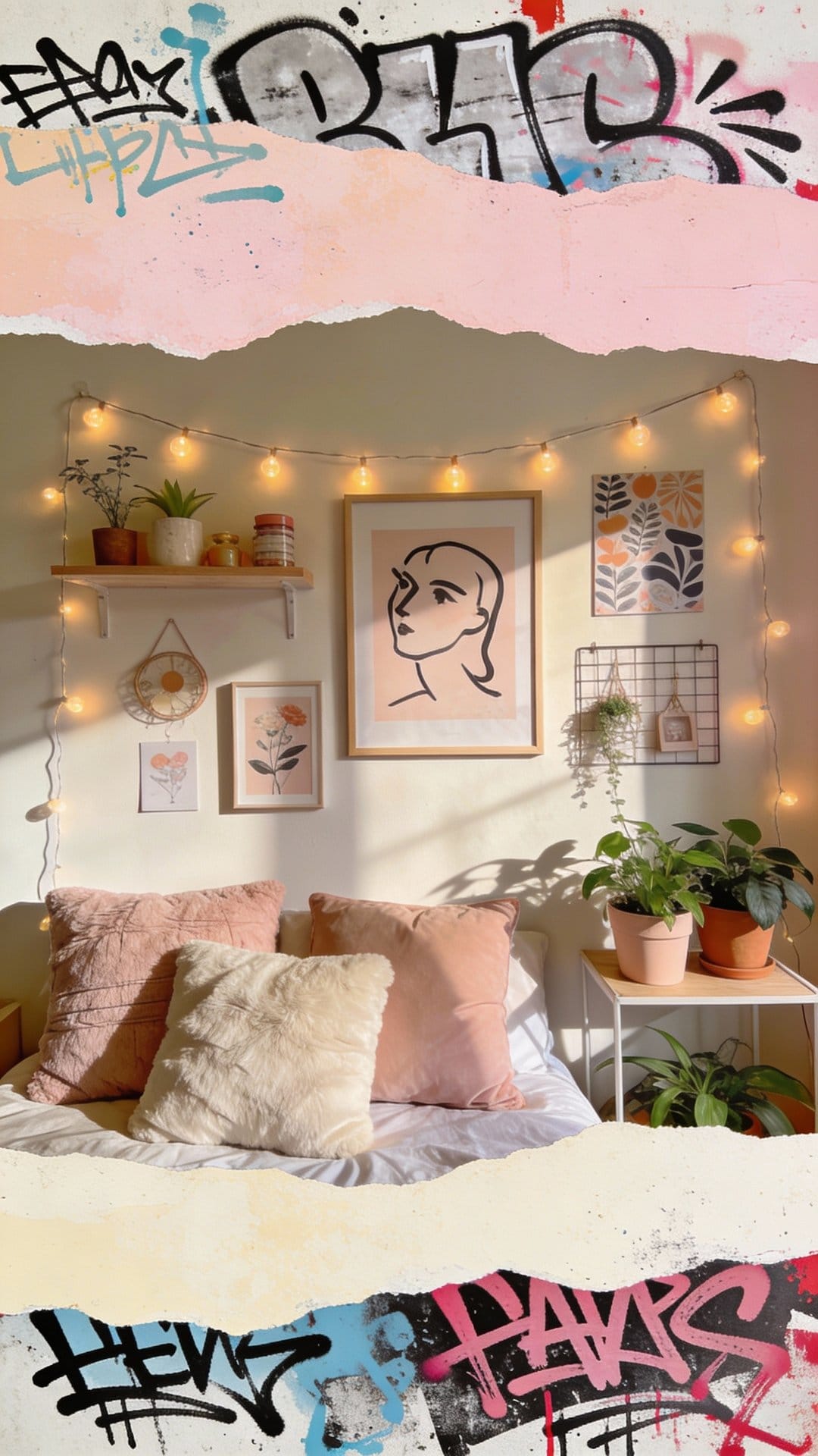 Street-Art Edge With Graffiti Layers