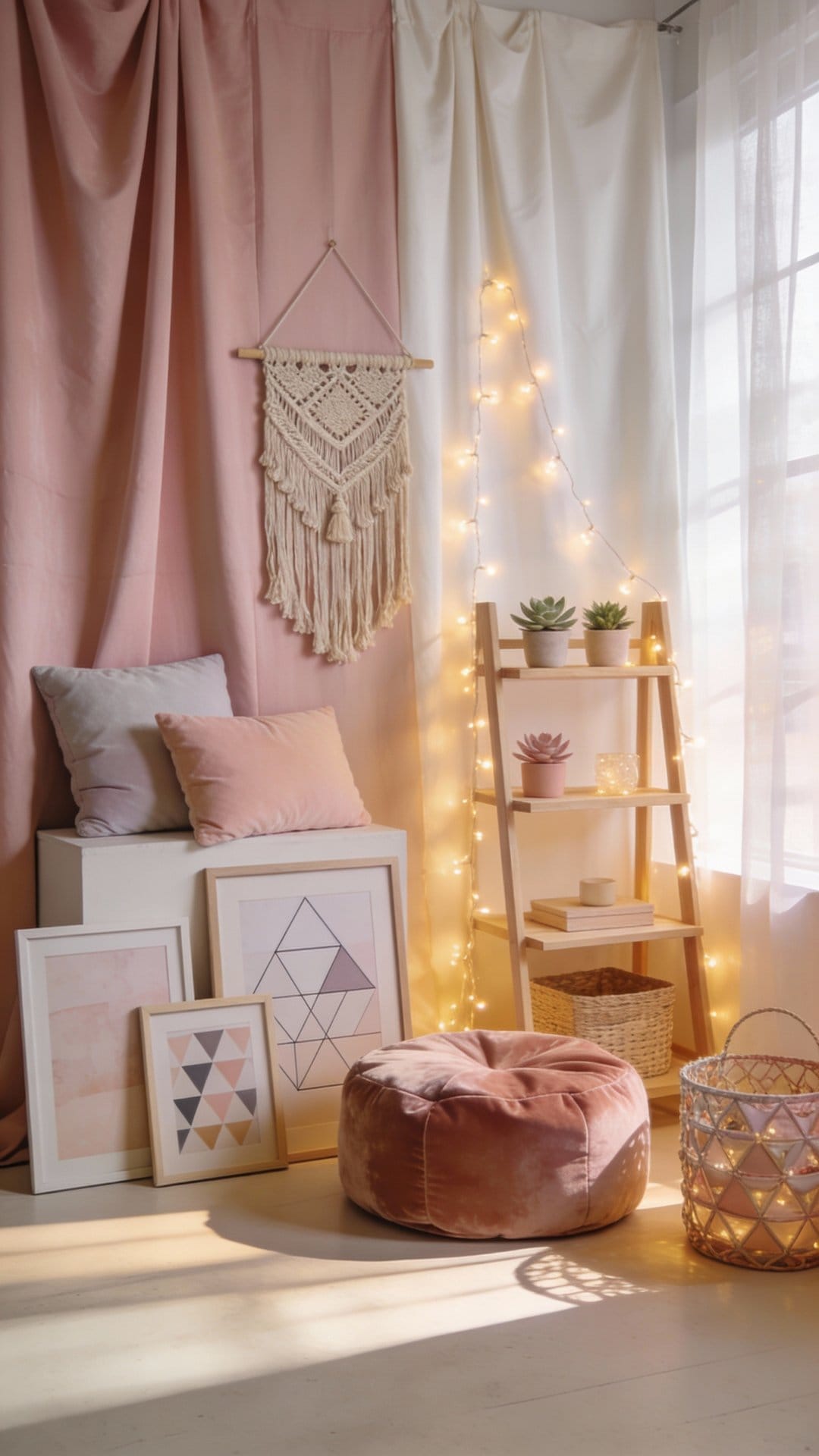 Studio Stage With Curtain Backdrop