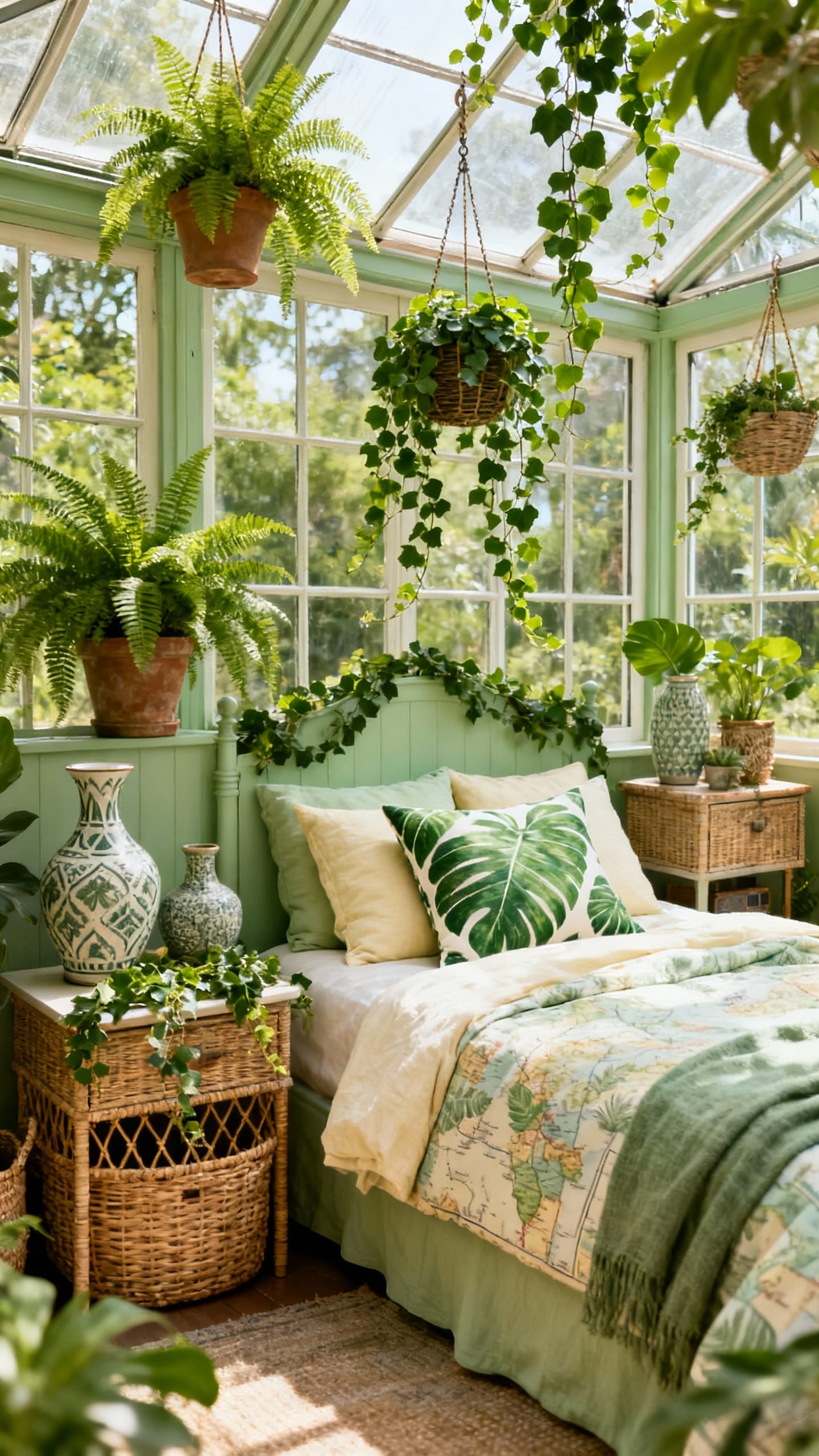 Travel-Inspired Conservatory Bedroom