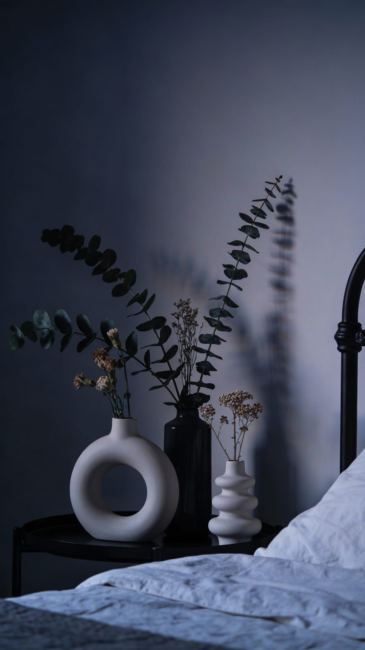 Twilight Botanical Minimalism With Negative Space