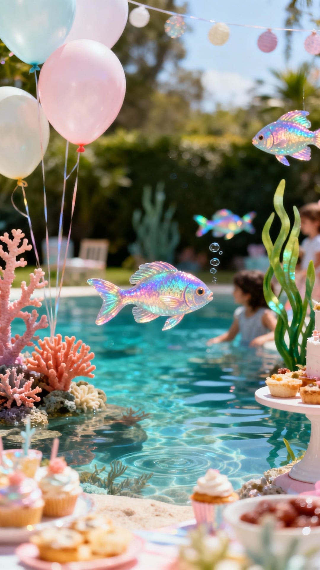 Under-the-Sea Lagoon With Iridescent Details