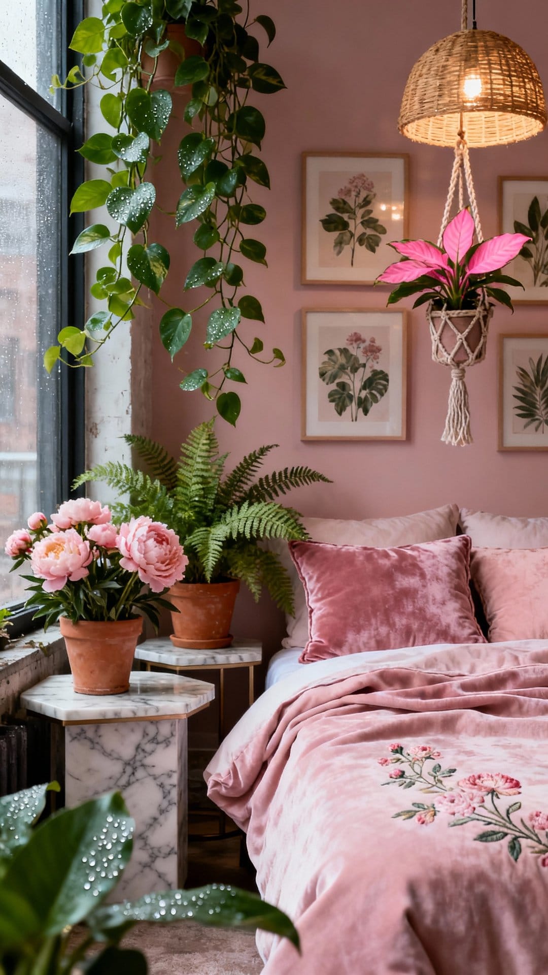 Urban Jungle Loft in Dusty Pink