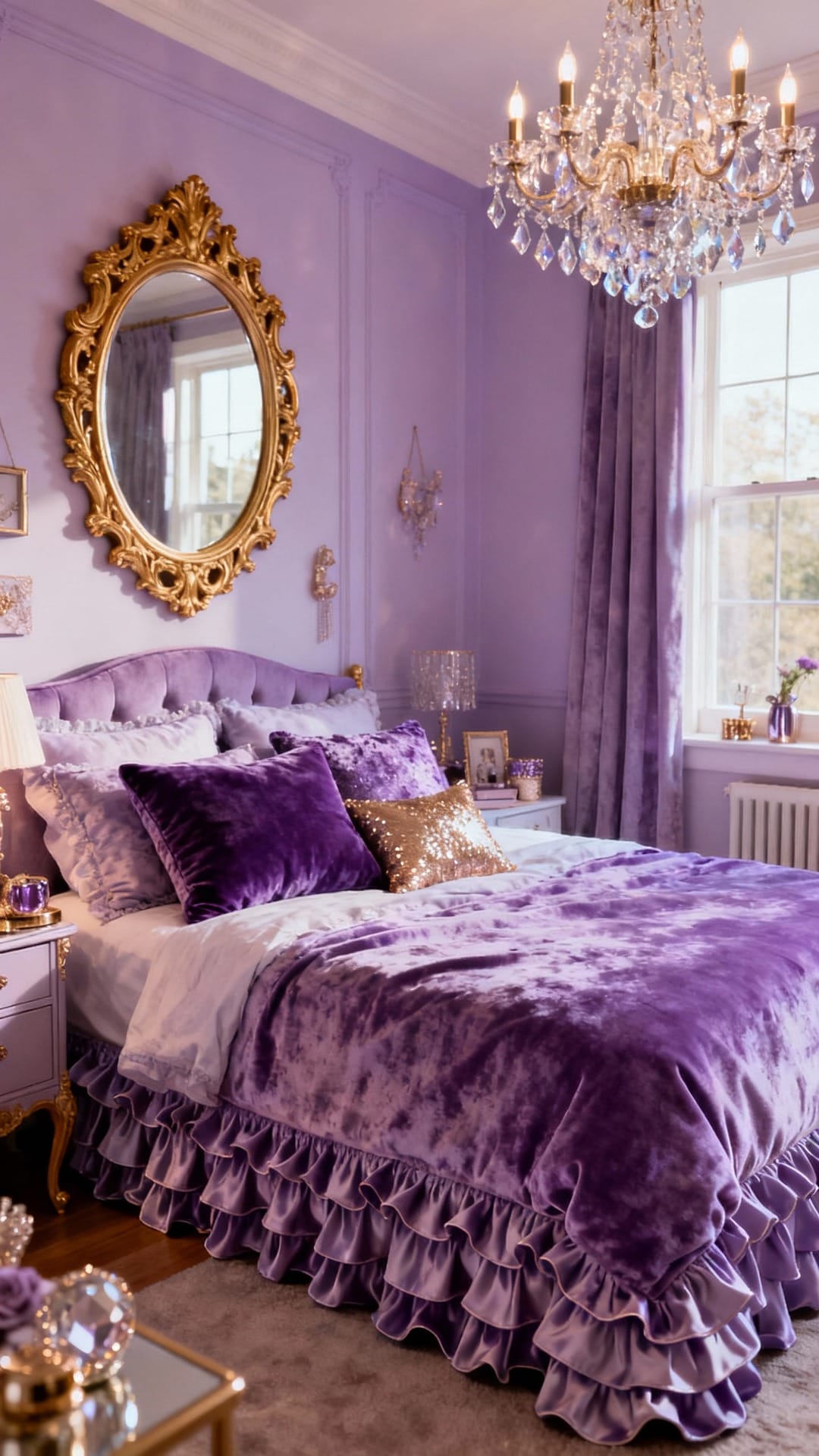 Vintage Glam Violet & Gold