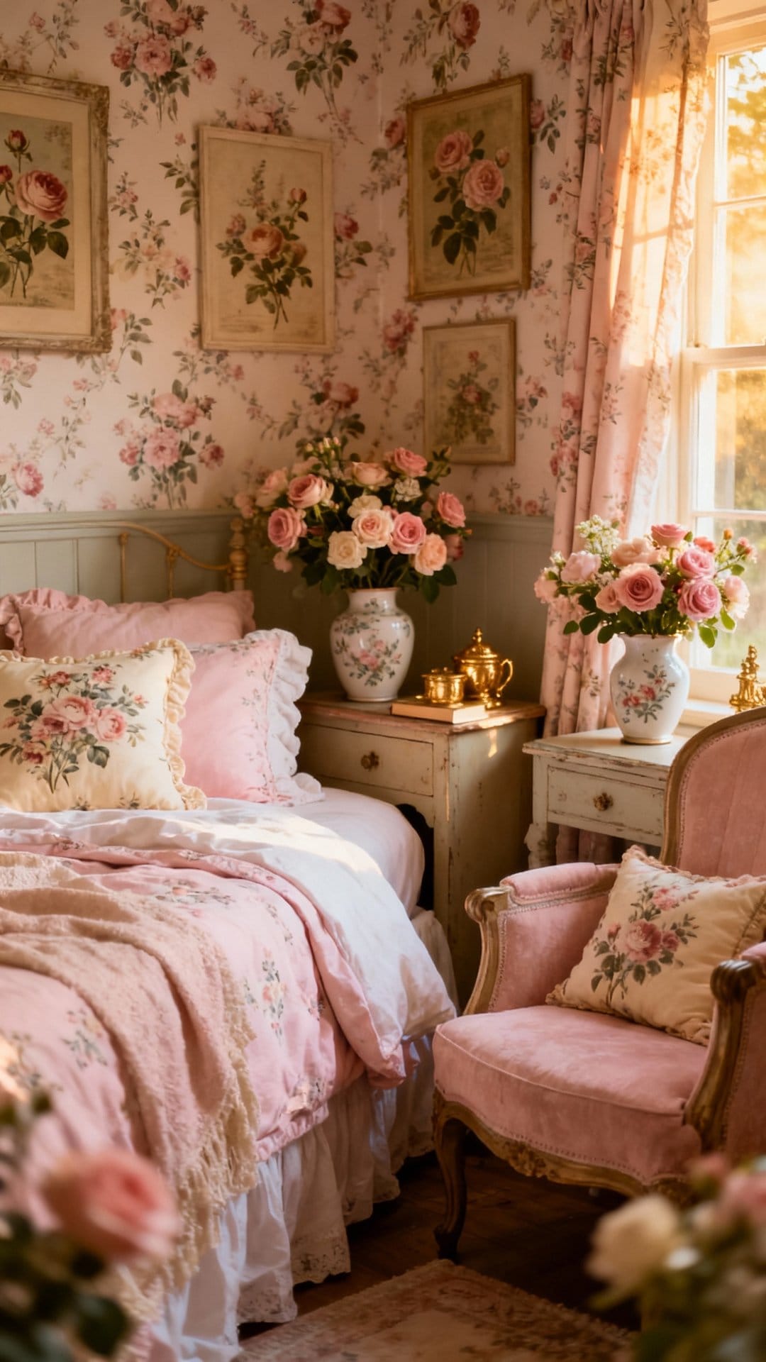 Vintage Rose Cottage with Chintz and Charm