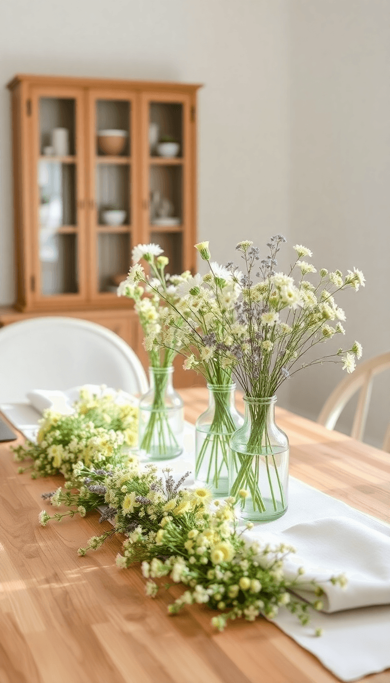 Wild Meadow Runner With Bud Vases