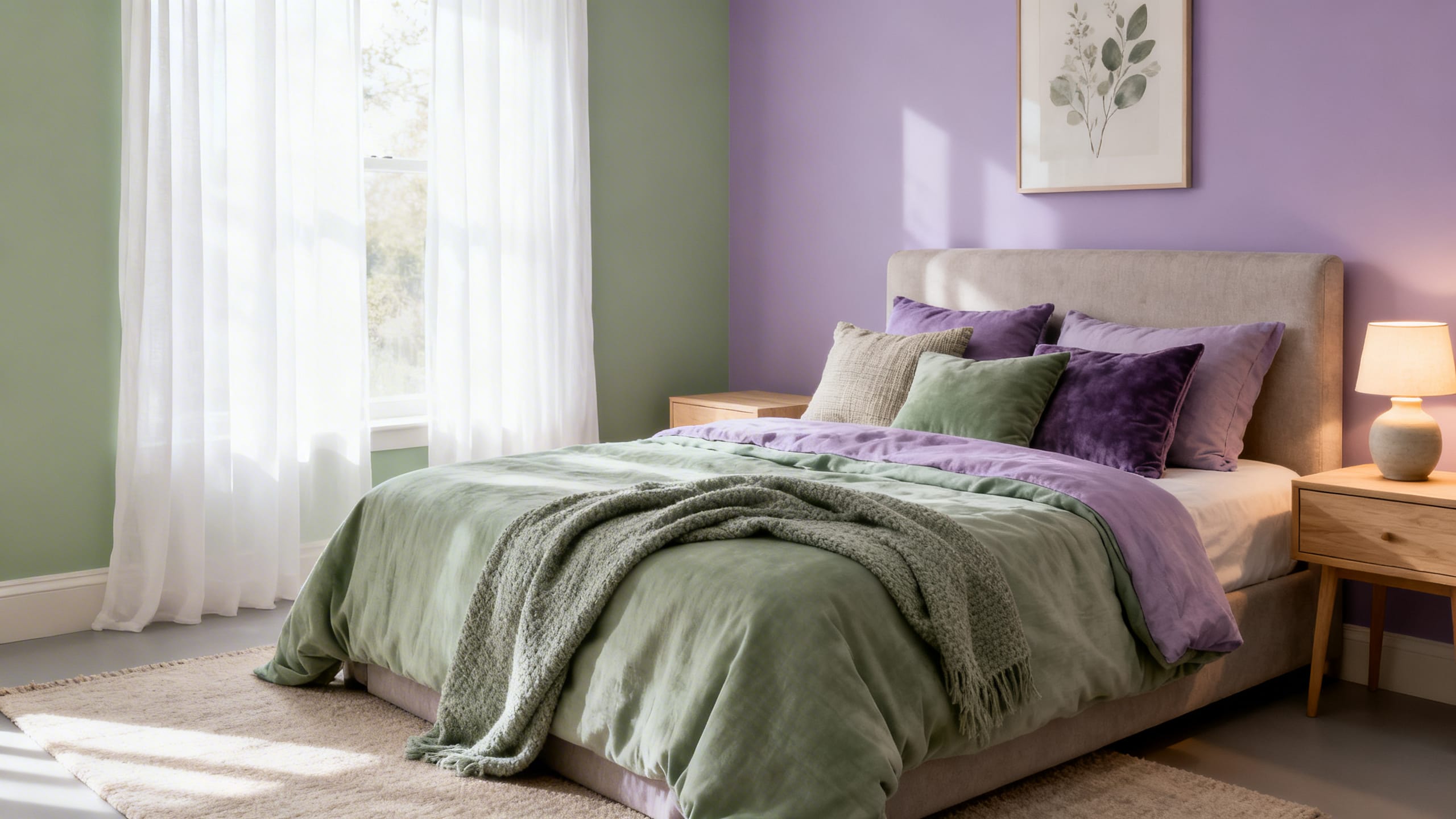 20 Sage Green and Lavender Bedroom Ideas Hero