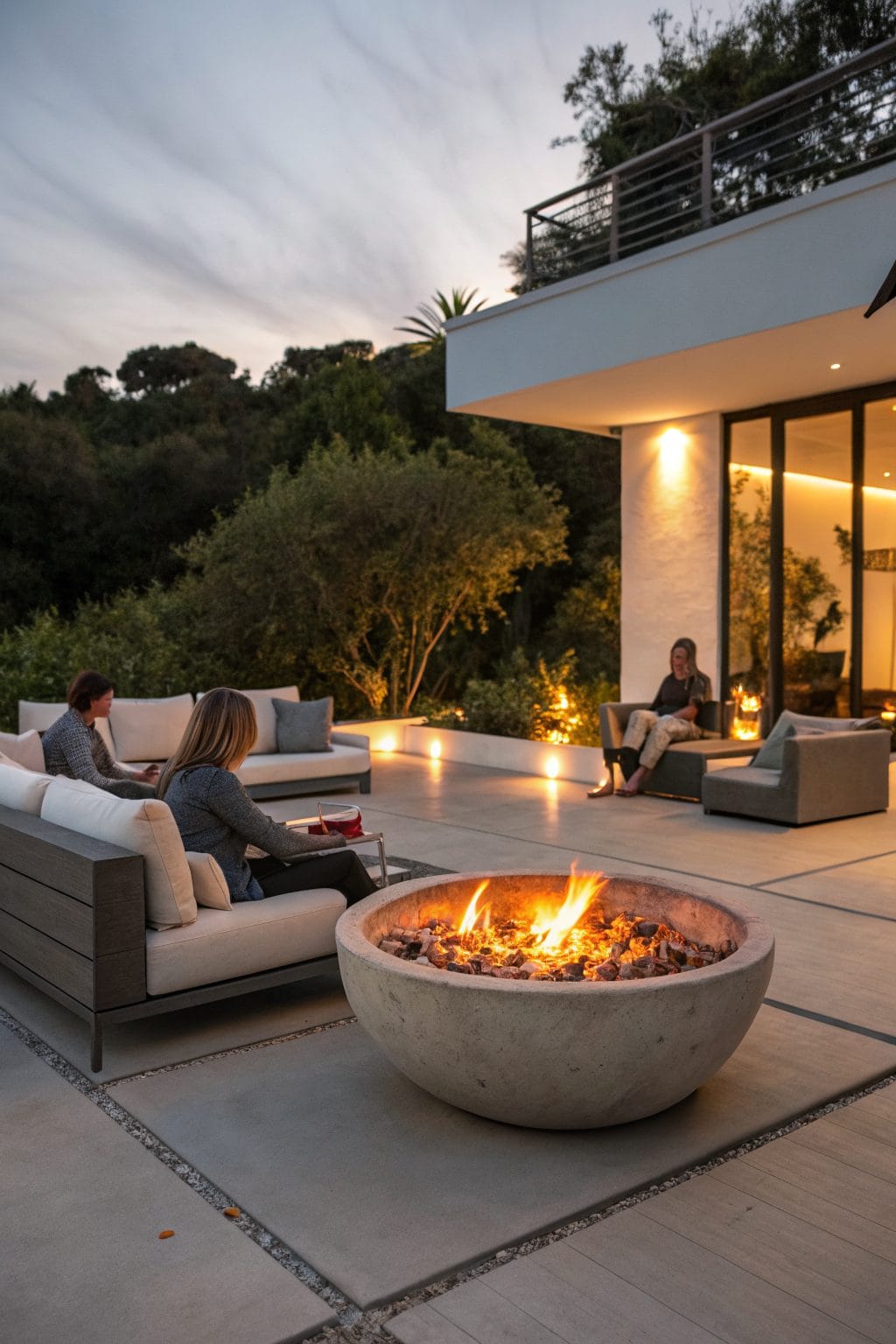 Cozy patio fire moment style 1