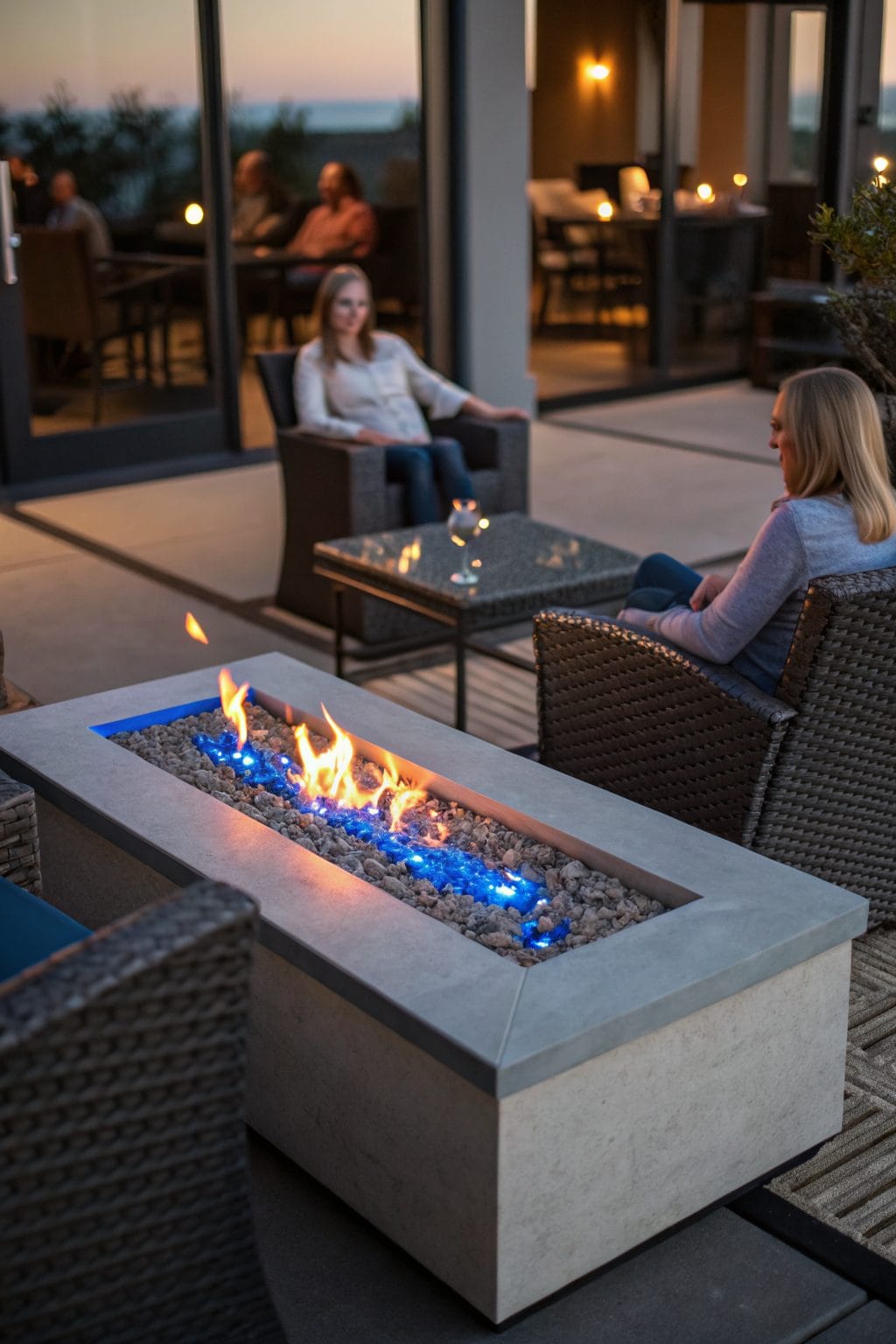 Cozy patio fire moment style 2