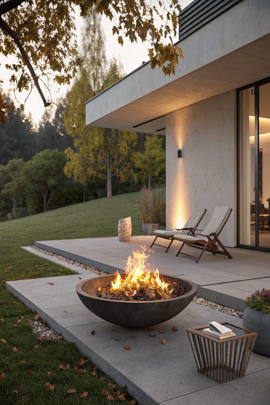 Cozy patio fire moment style 3