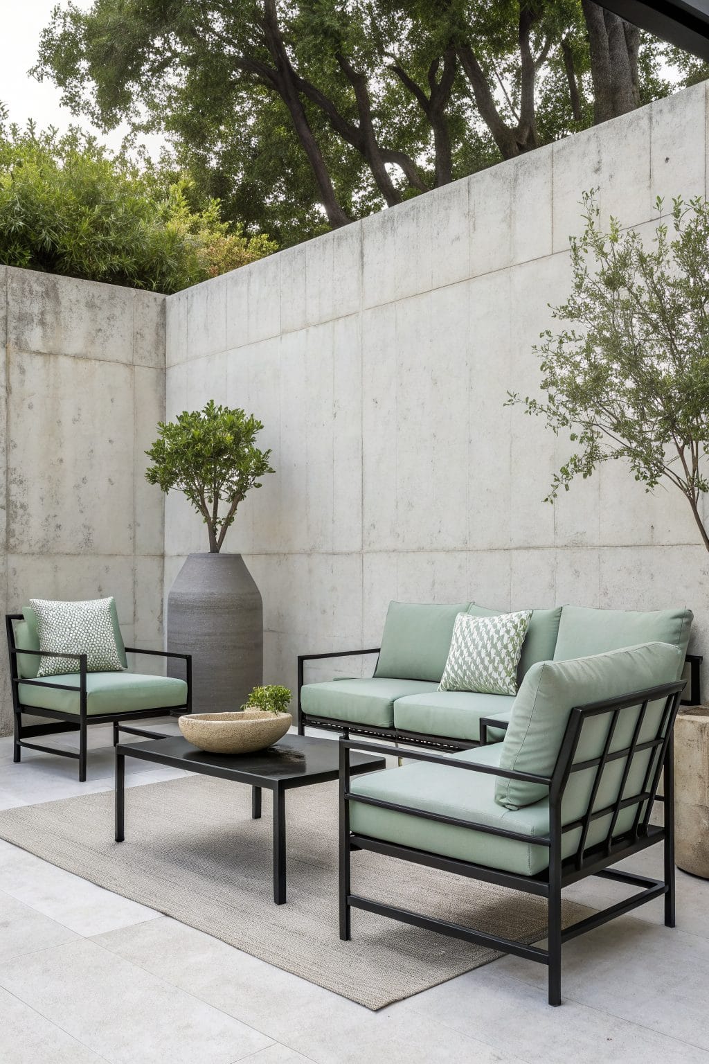 Bold minimal color palette patio 3