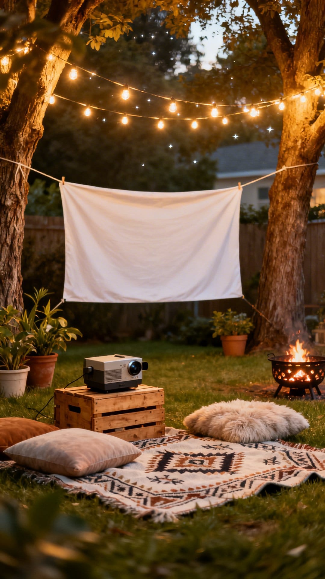 A Mini Movie Setup Under The Stars