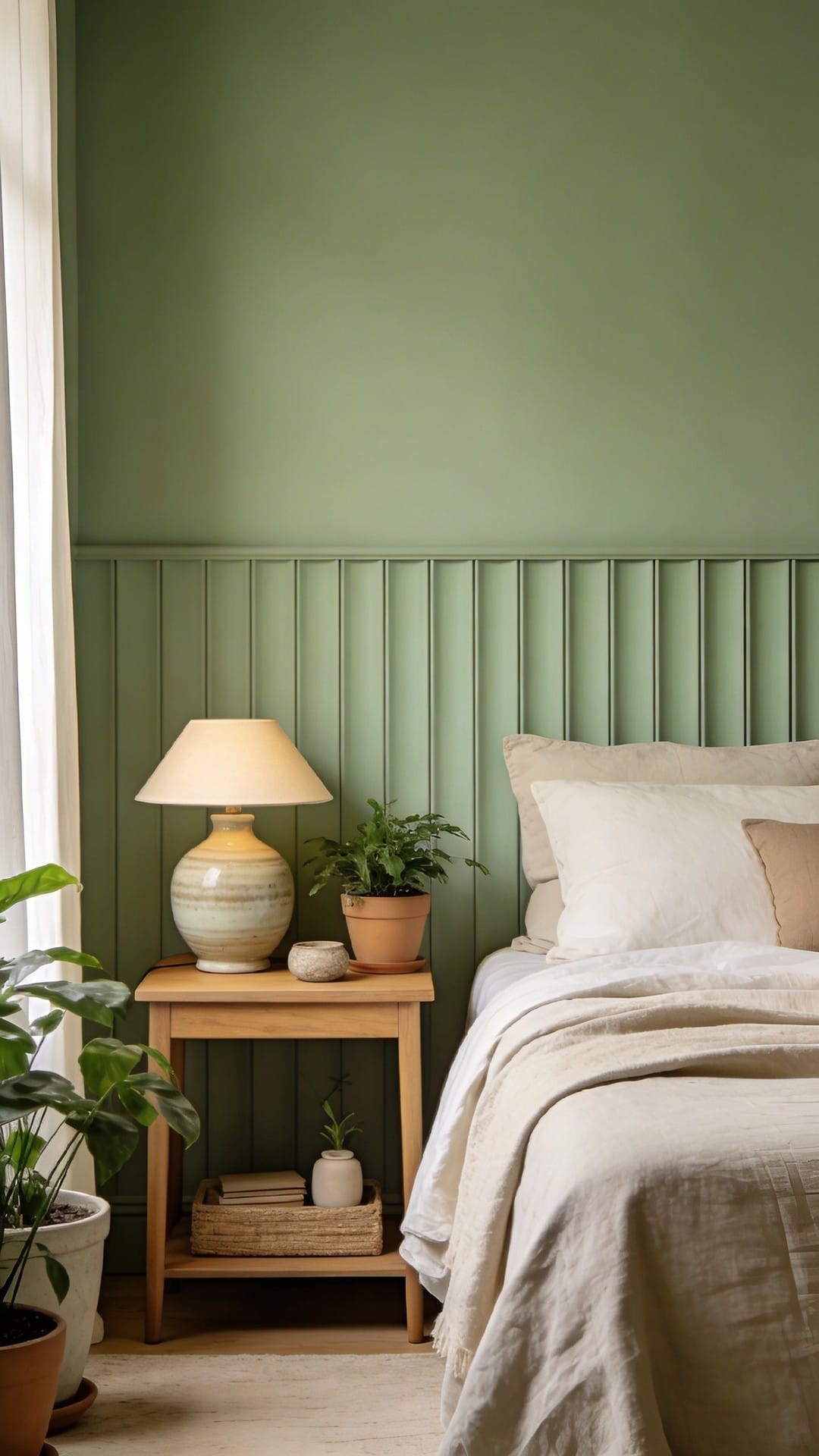 Accent Wall With Textured Paneling