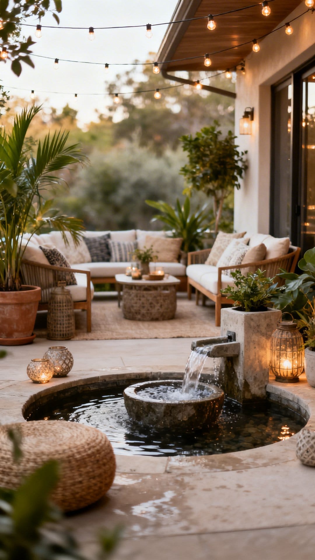 Add A Water Feature For Chill Ambience
