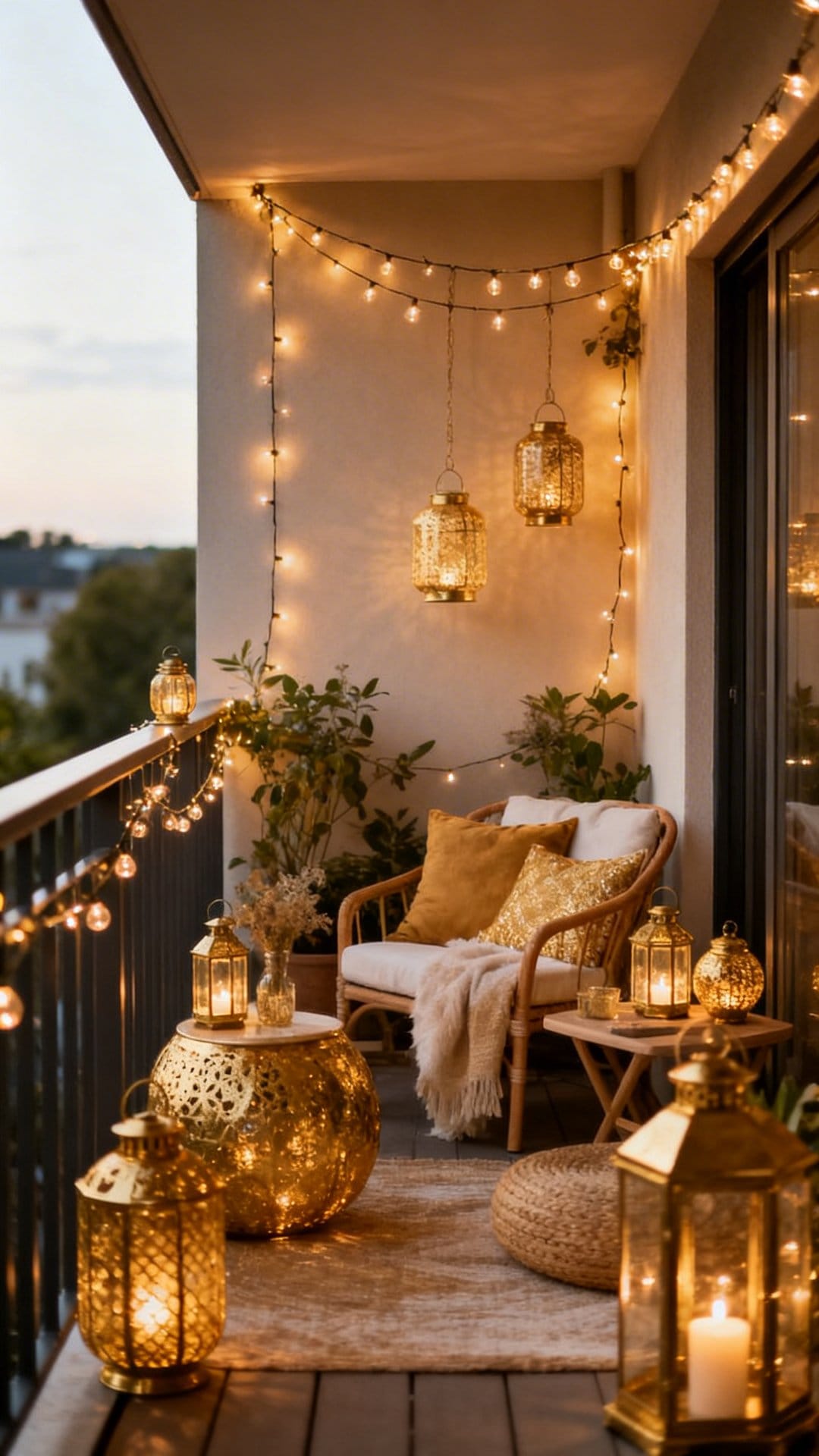 Add Lanterns and String Lights for Instant Ambience