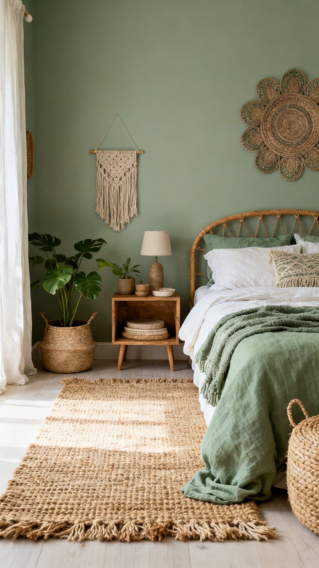 Add a Jute or Wool Rug for Grounding