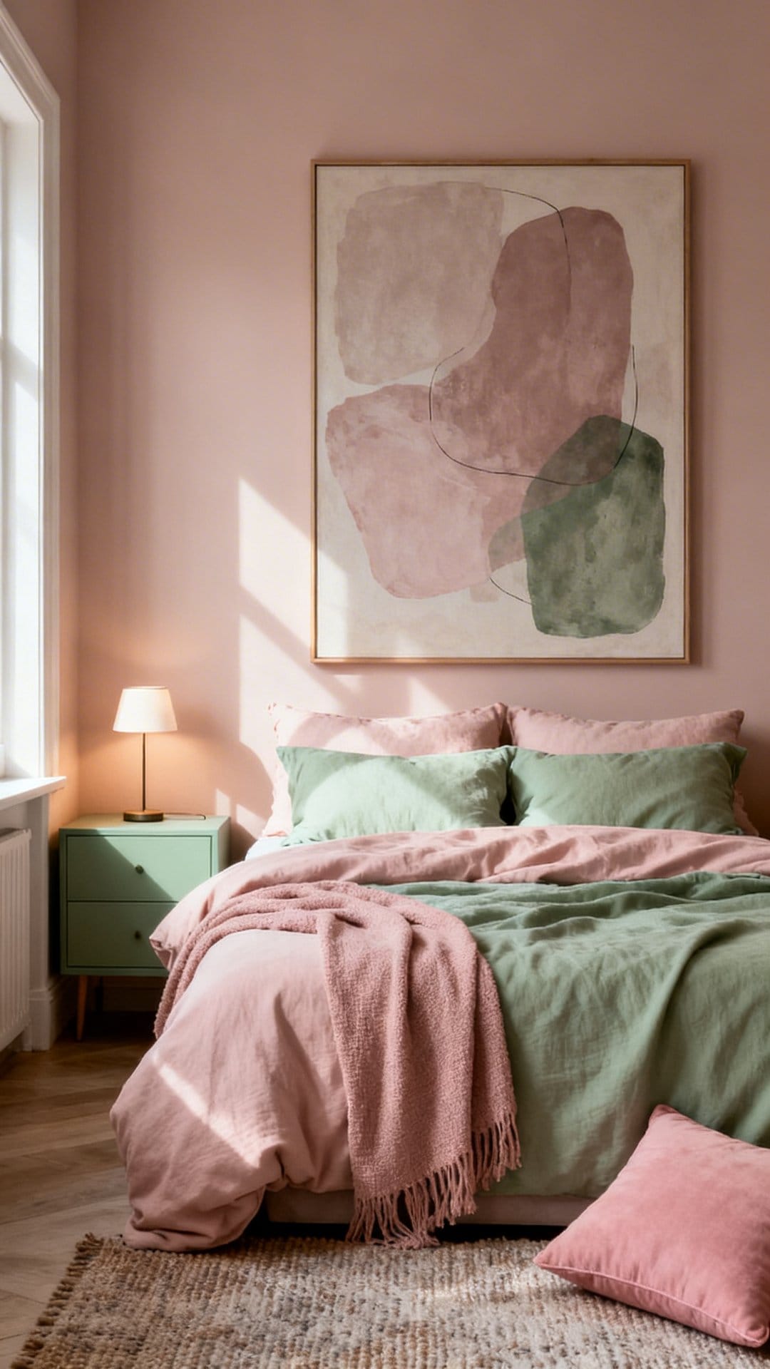 Artwork With Modern Abstracts In Dusty Tones