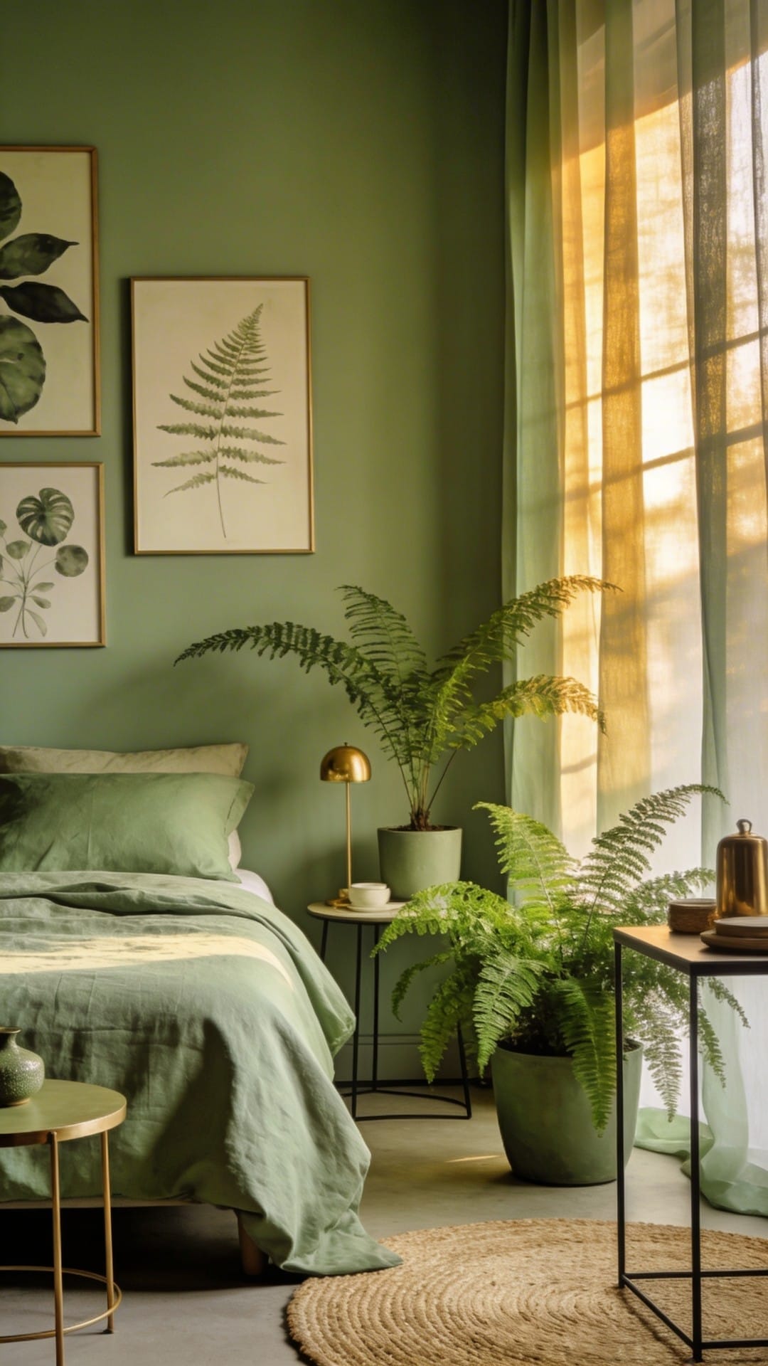 Botanical Artwork With Sage Tones