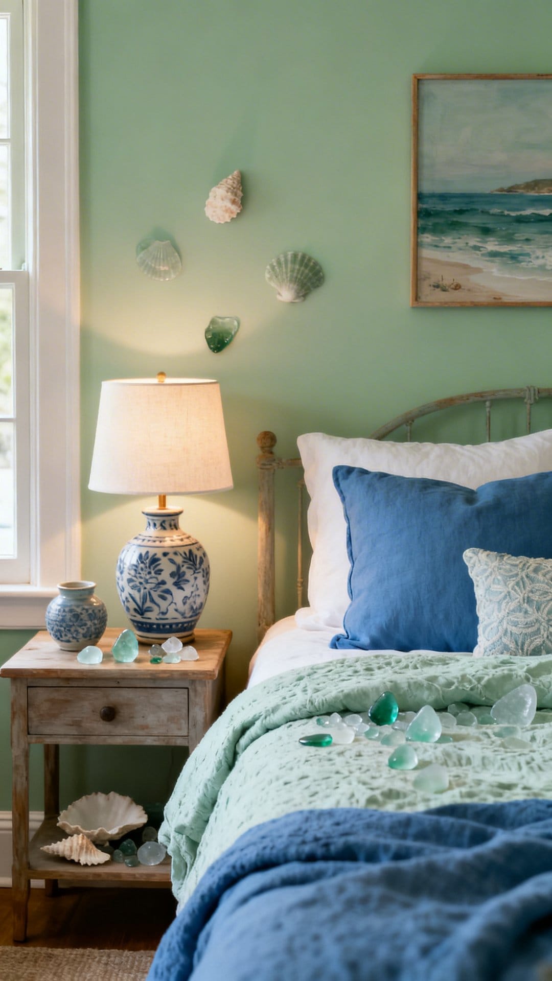 Bring In Sea Glass And Ceramic Accents