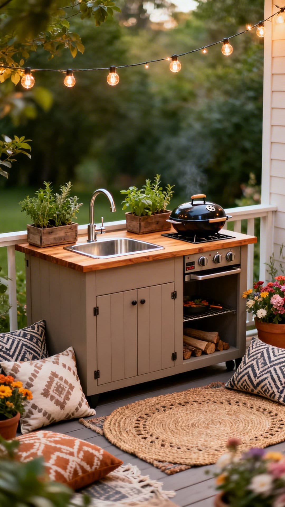 Build A Compact Outdoor Kitchen Zone