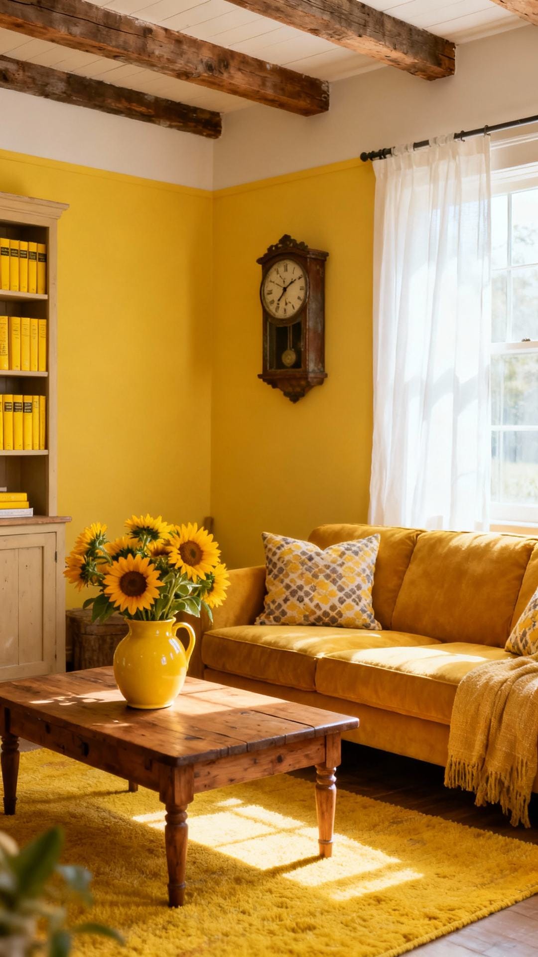 Cheerful Farmhouse With Sunny Yellows