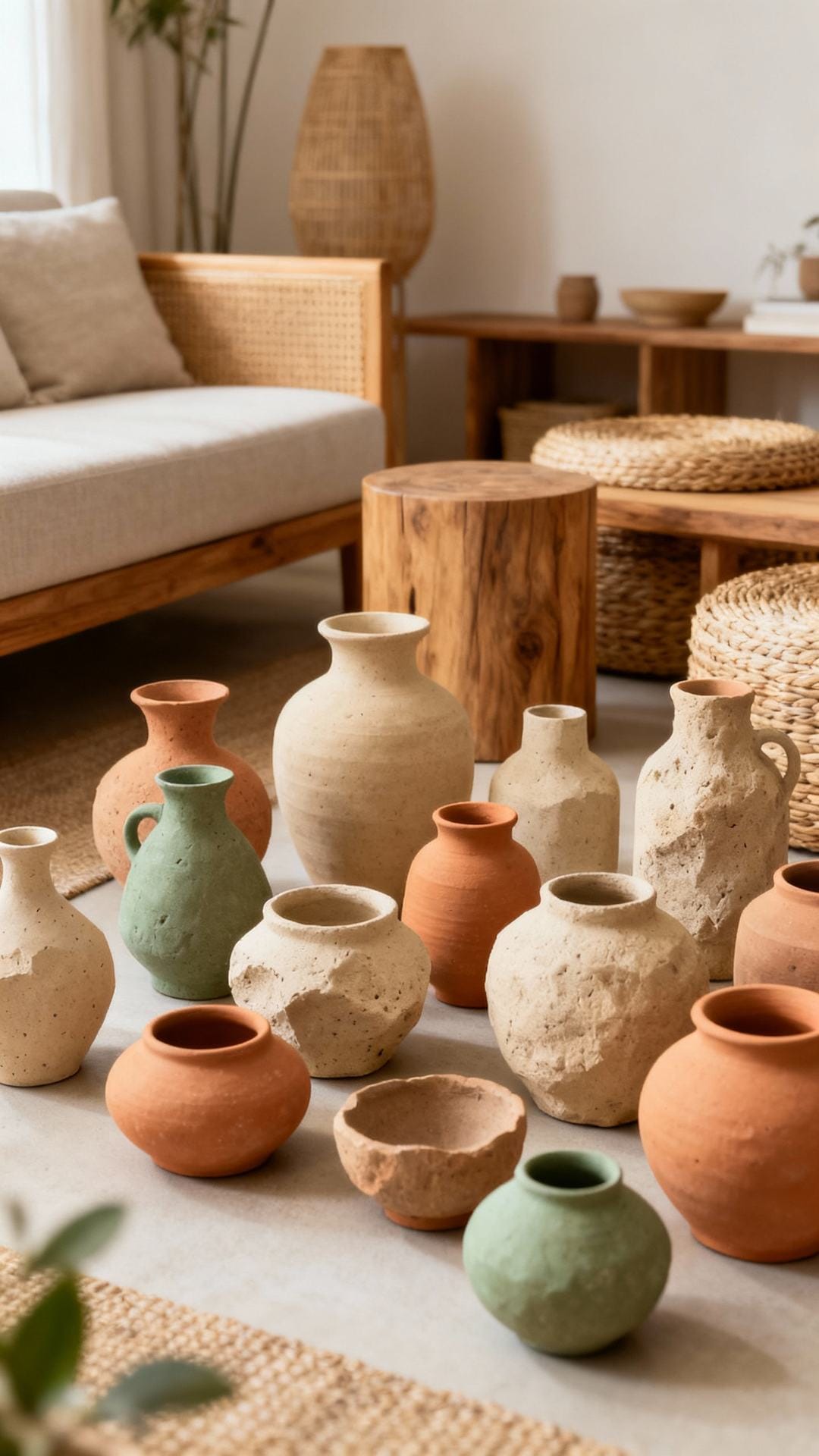 Clay And Earth Tones With Rough Ceramics