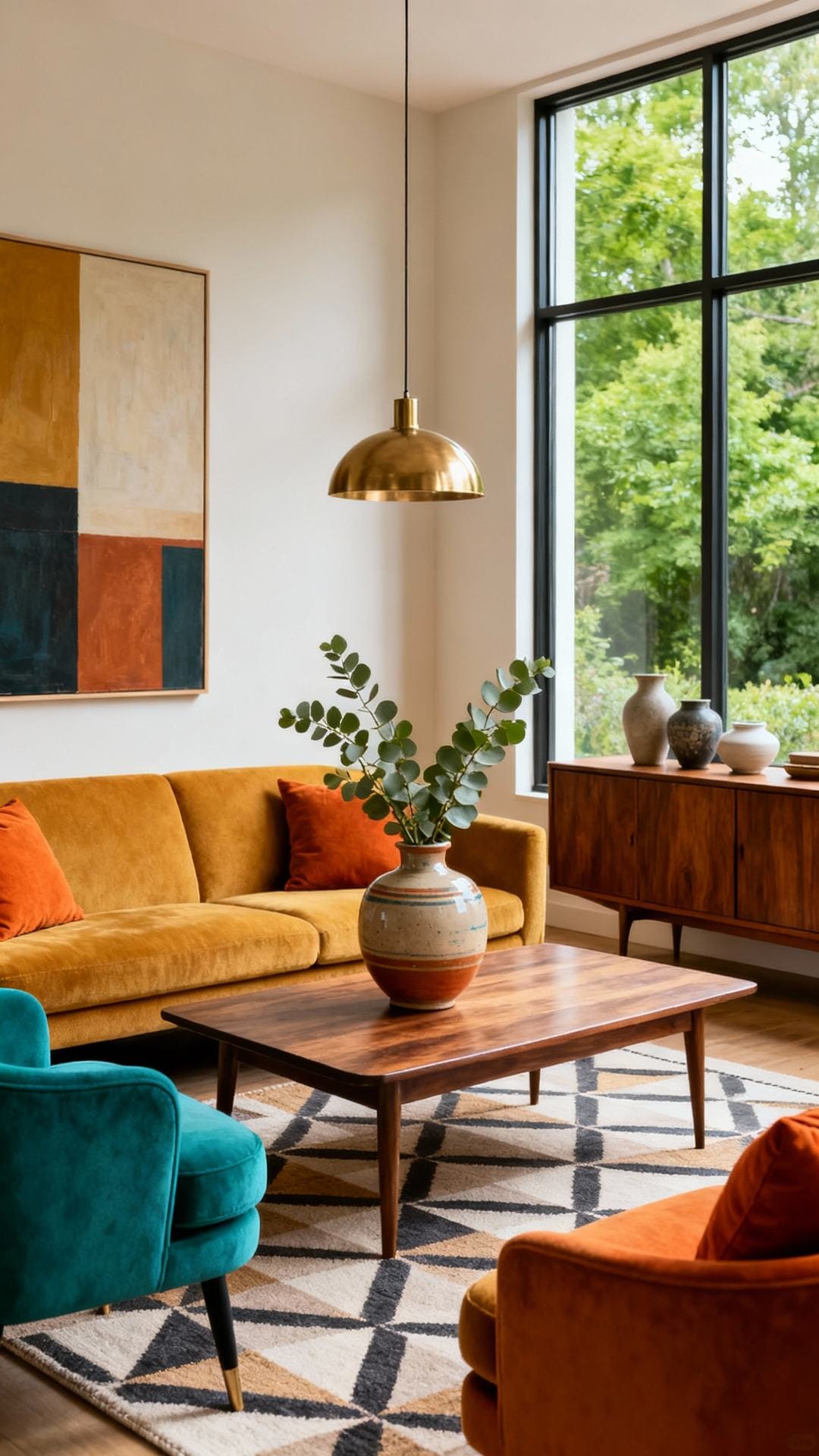 Color-Blocked Mid-Century Fresh