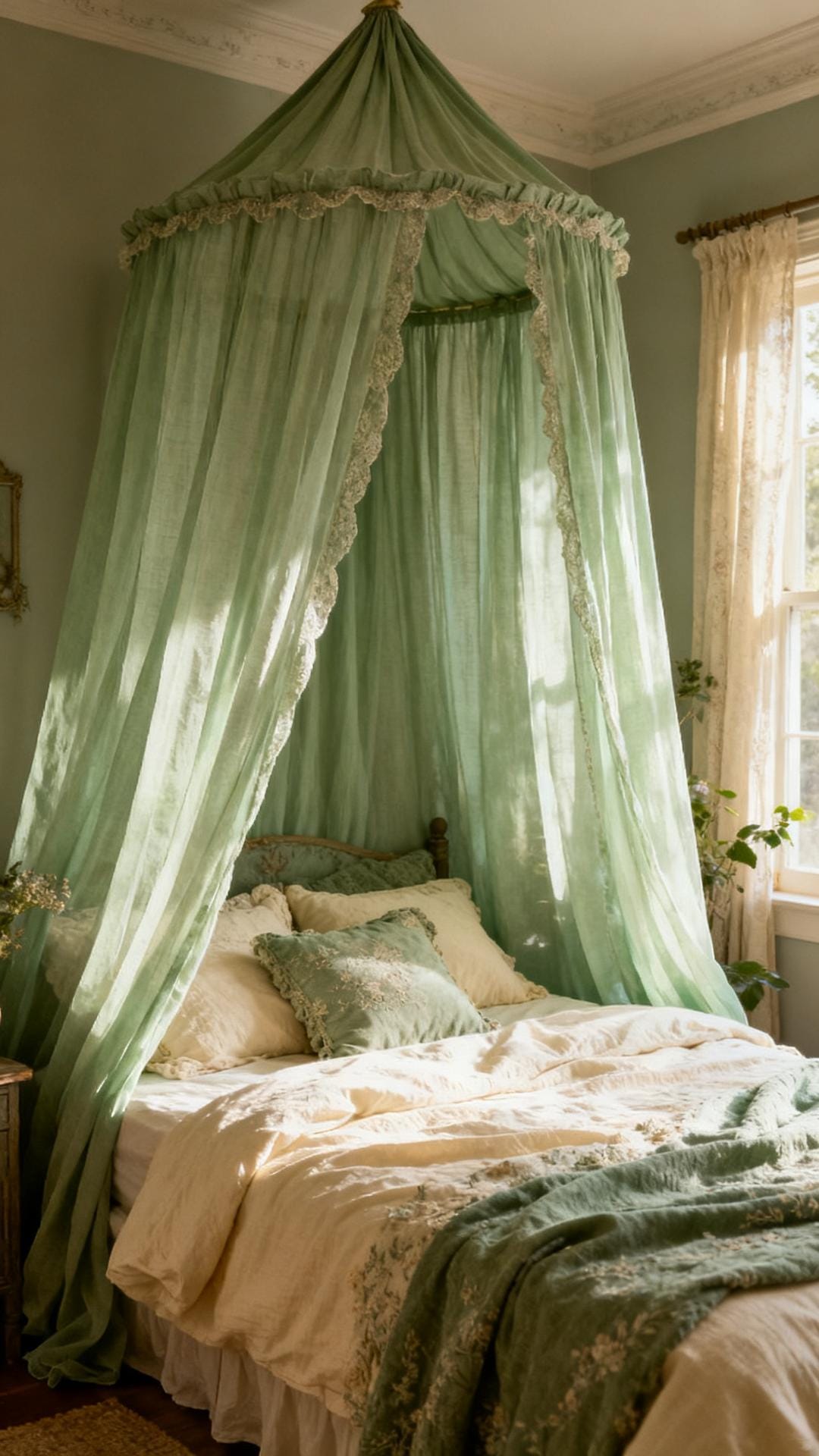Cottagecore Canopy With Sheers