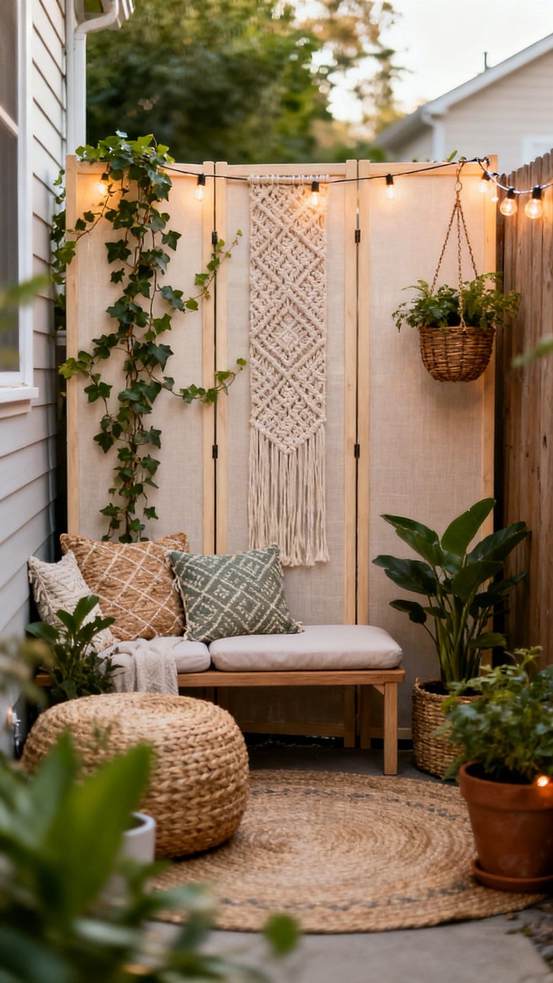 Create A Privacy Screen That Doubles As Decor