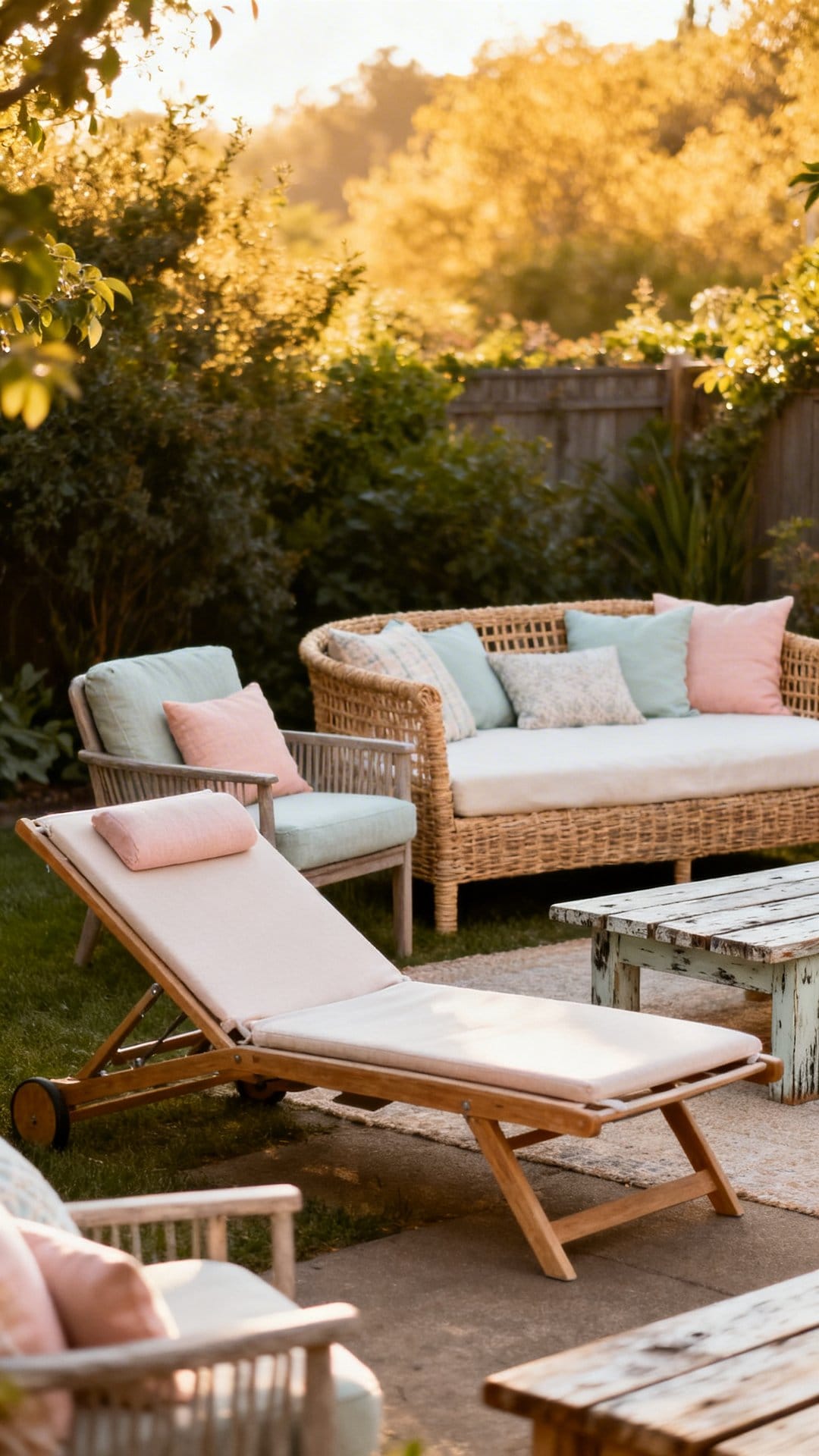 Create a Sun Lounge With Adjustable Chaises