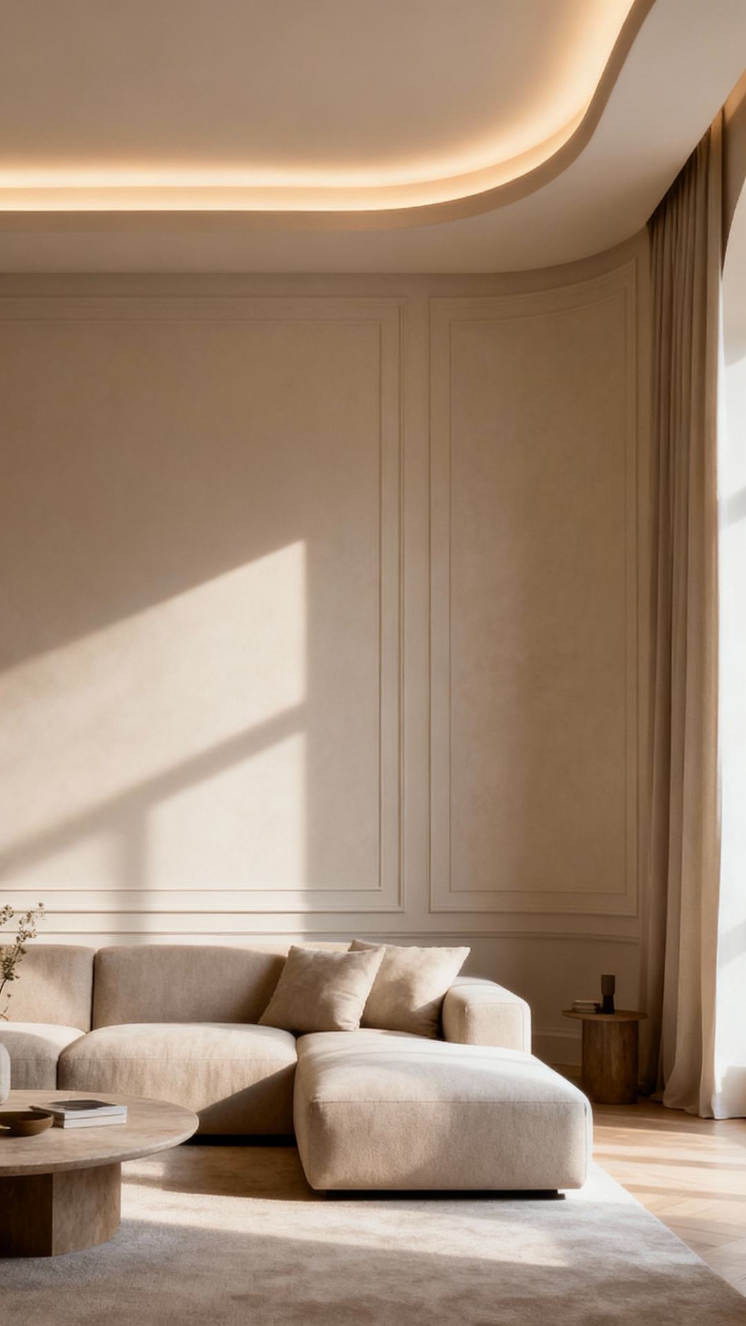 Curved Corners: Radius Ceiling With Continuous Cove Light