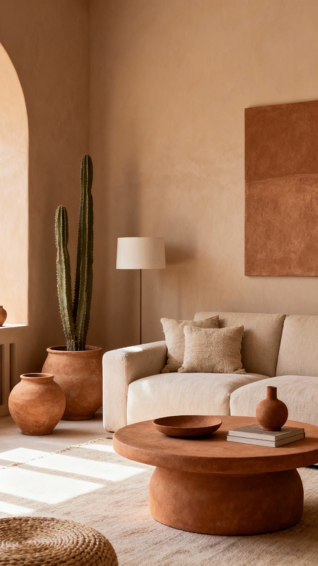 Desert Neutral Oasis With Clay Tones