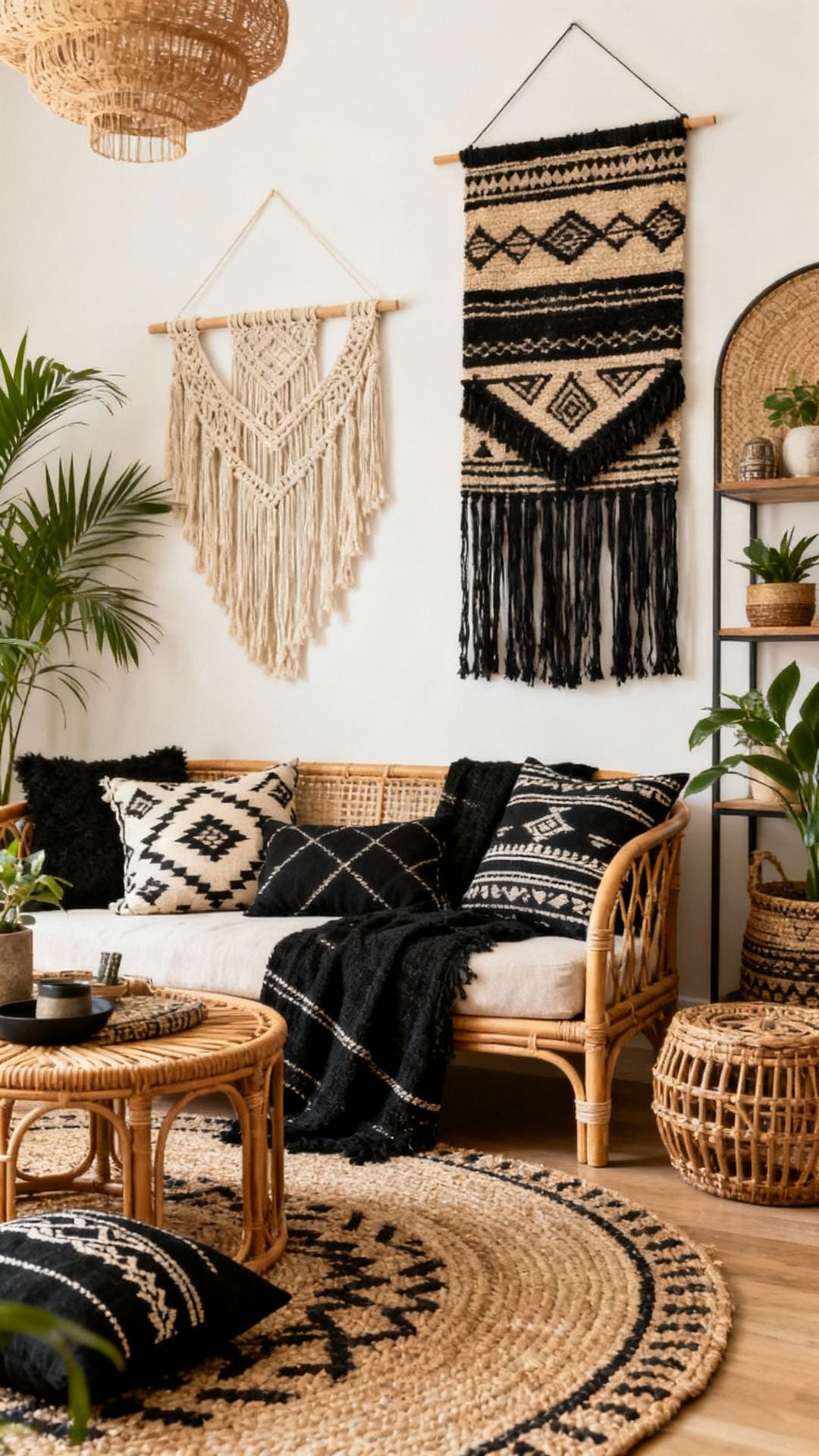 Earth-and-Black Modern Boho