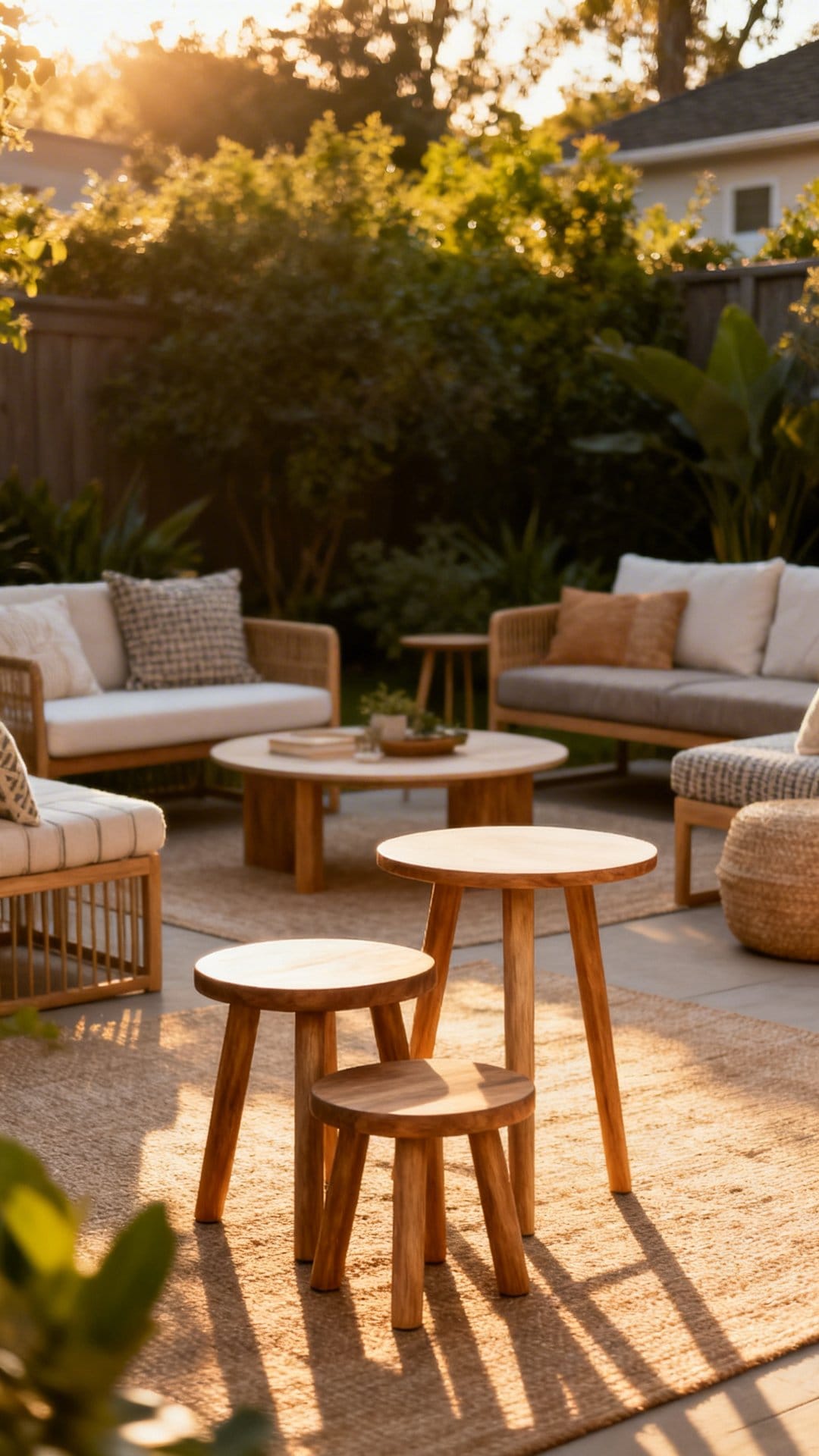 Stay Flexible With Compact Stools and Nesting Tables