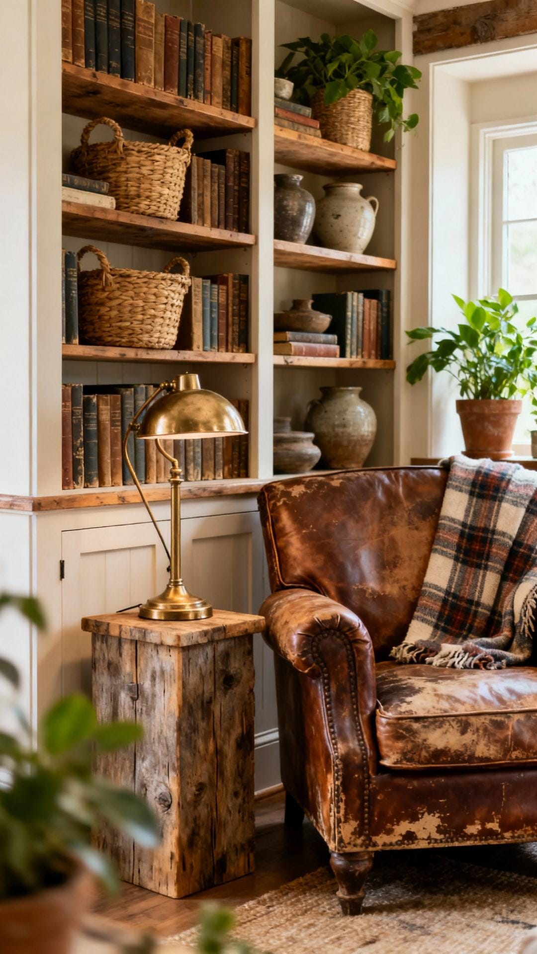 Farmhouse Library Nook