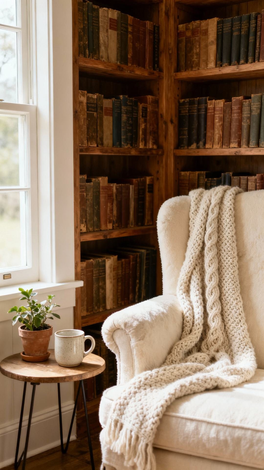 Farmhouse Library Nook