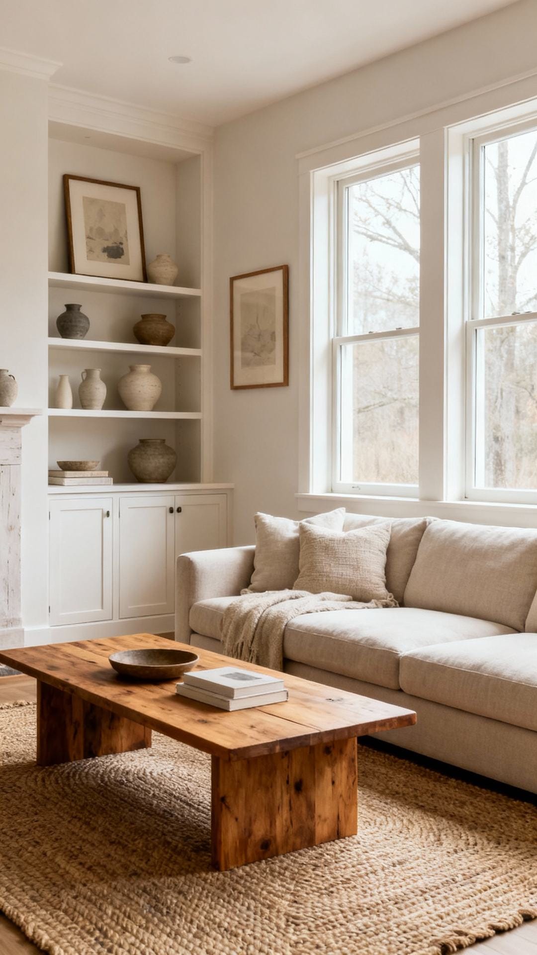 Farmhouse Minimal With Built-In Storage