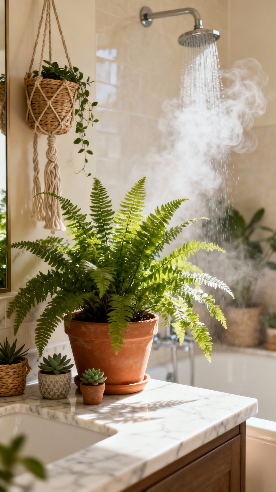Ferns in the Bathroom (If You Have Steam)