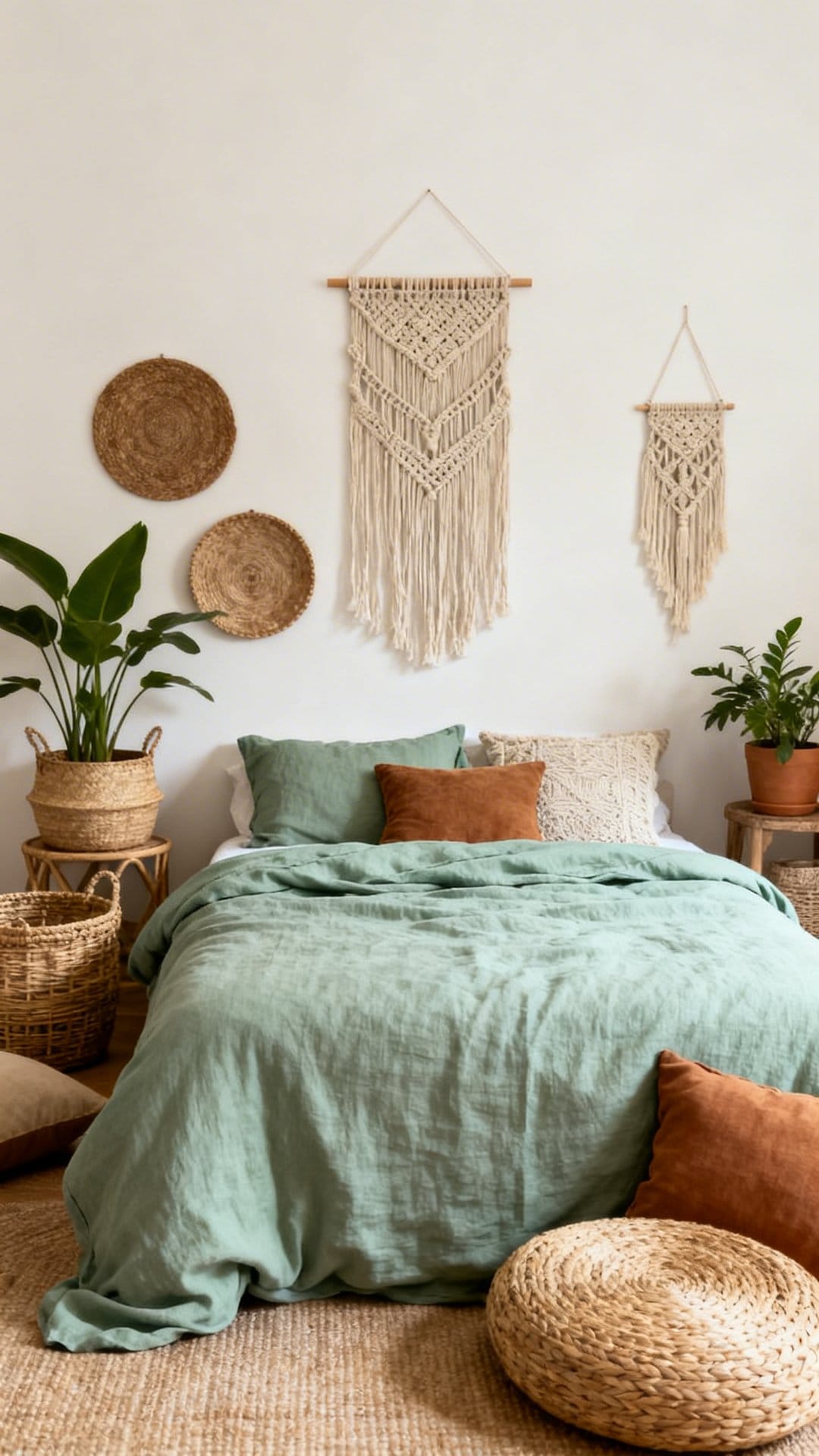 Go All In With a Sage Linen Duvet