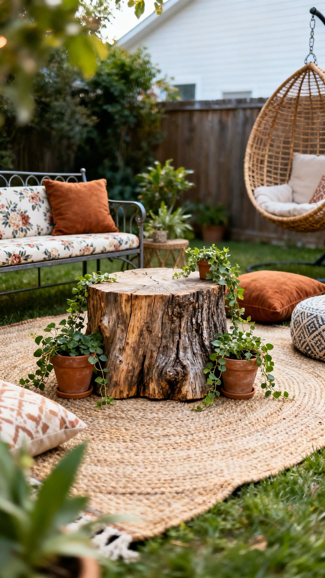Go Rustic With Tree Stump Seating