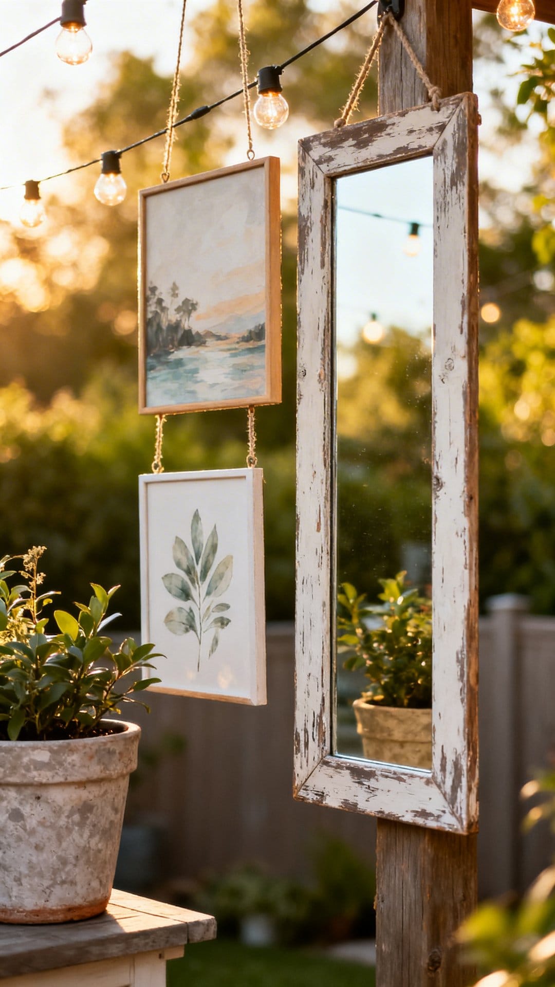 Hang Outdoor Art And Mirrors