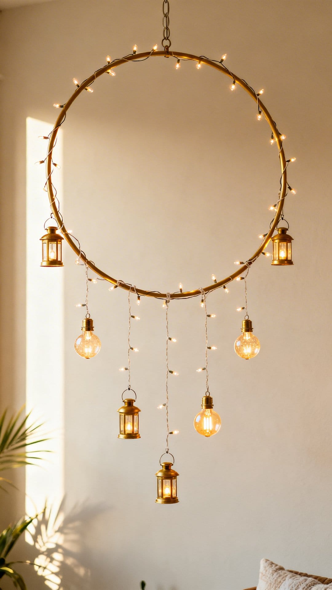 Hoop Chandelier DIY (Low Effort, High Impact)