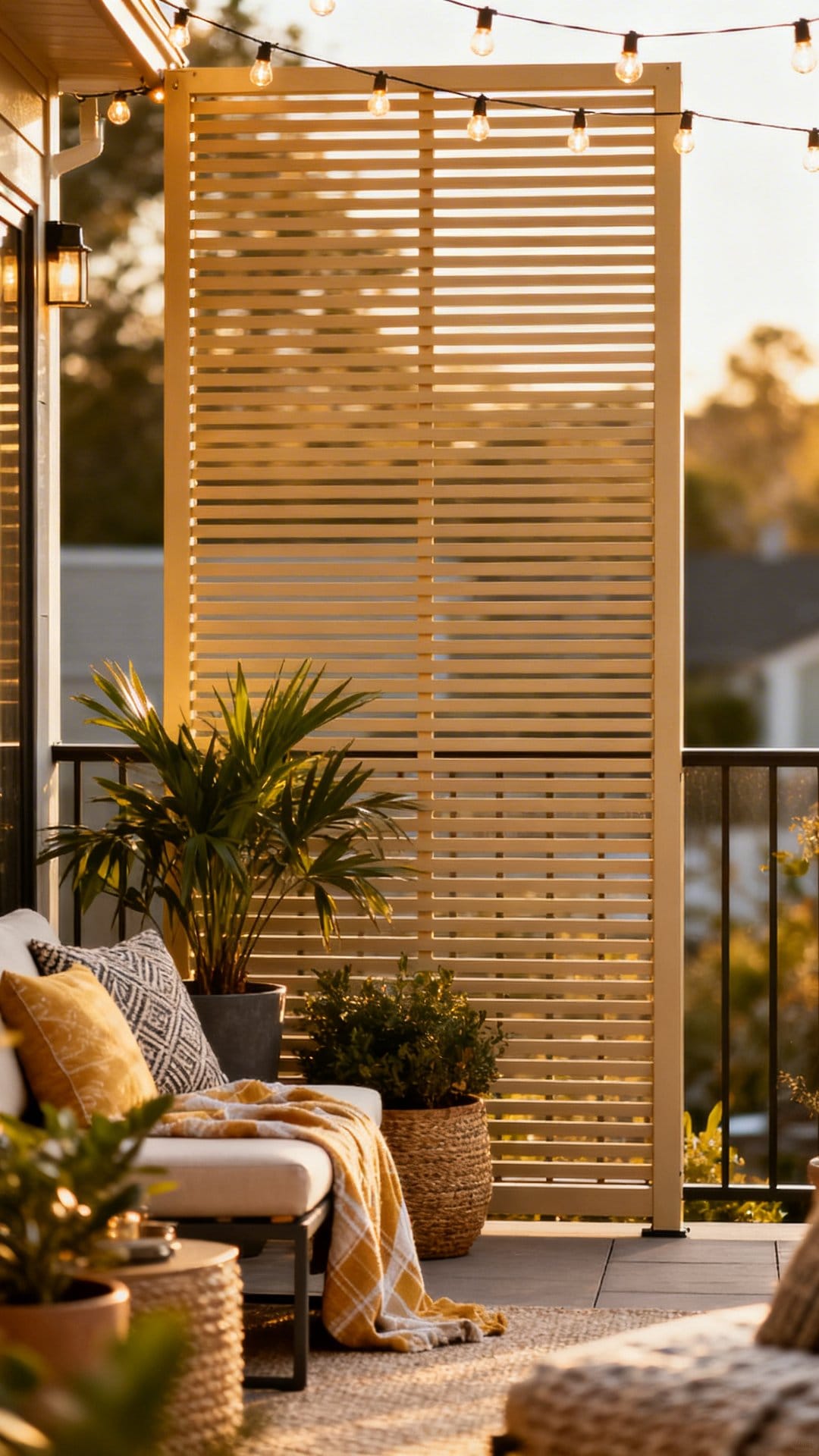 Install a Slatted Privacy Screen