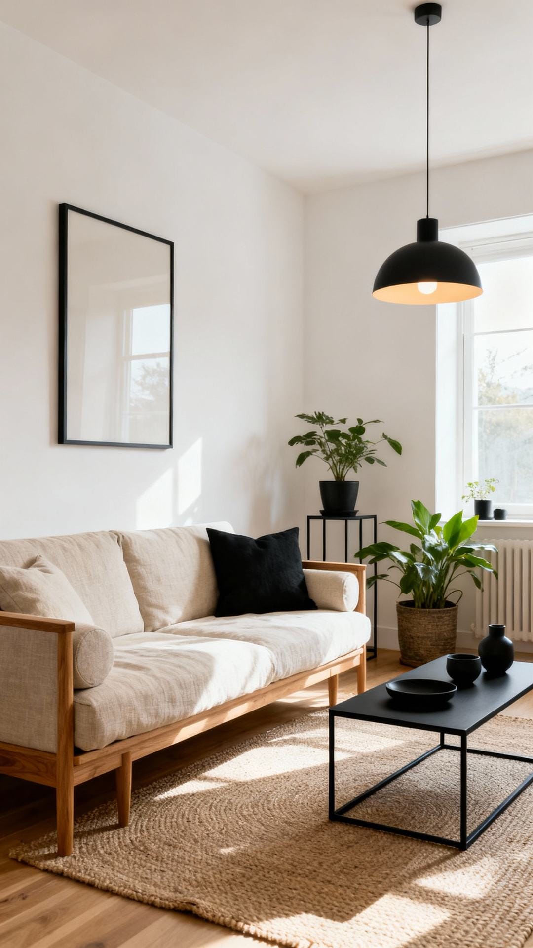 Japandi Calm With Black Accents