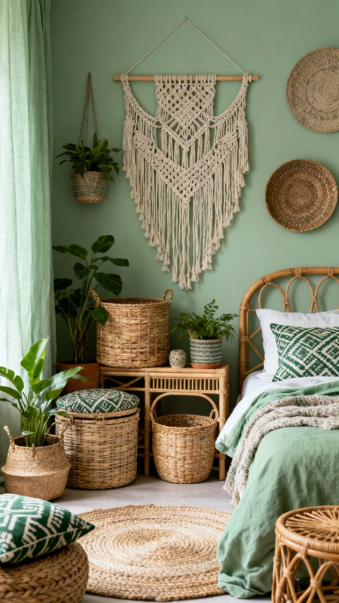 Keep Clutter Curated With Woven Storage