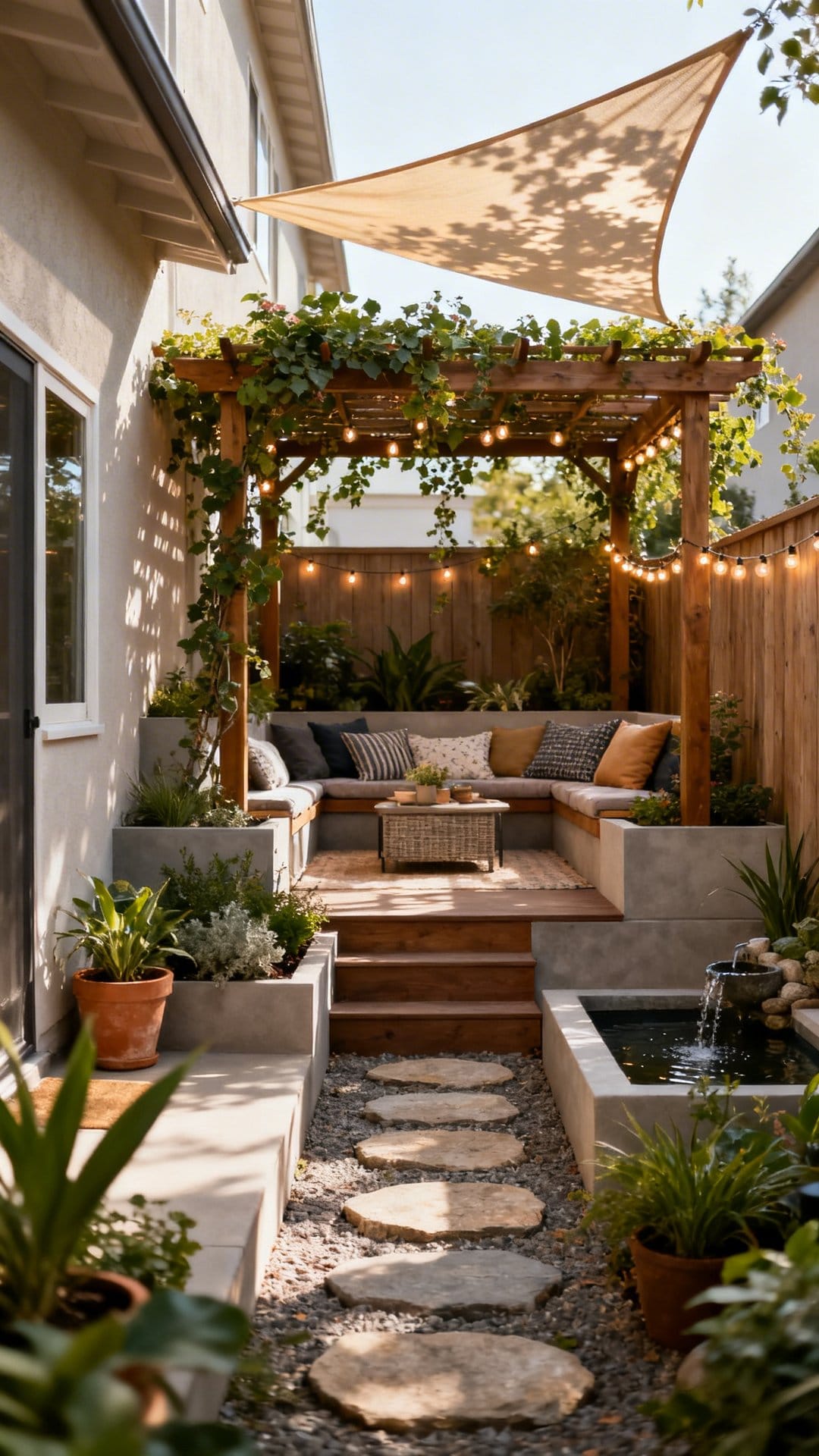 Layer Height With A Small Pergola Or Shade Sail