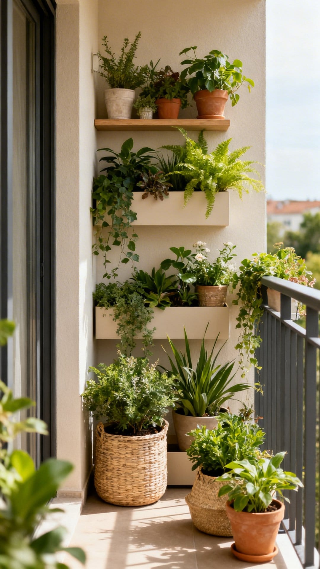Layer Planters at Different Heights