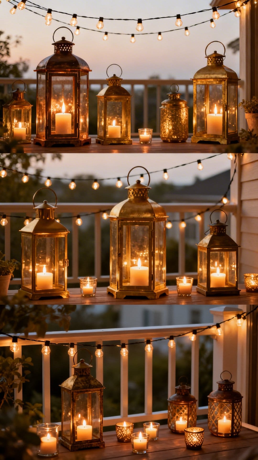 Layer With Lanterns And Candles For Depth