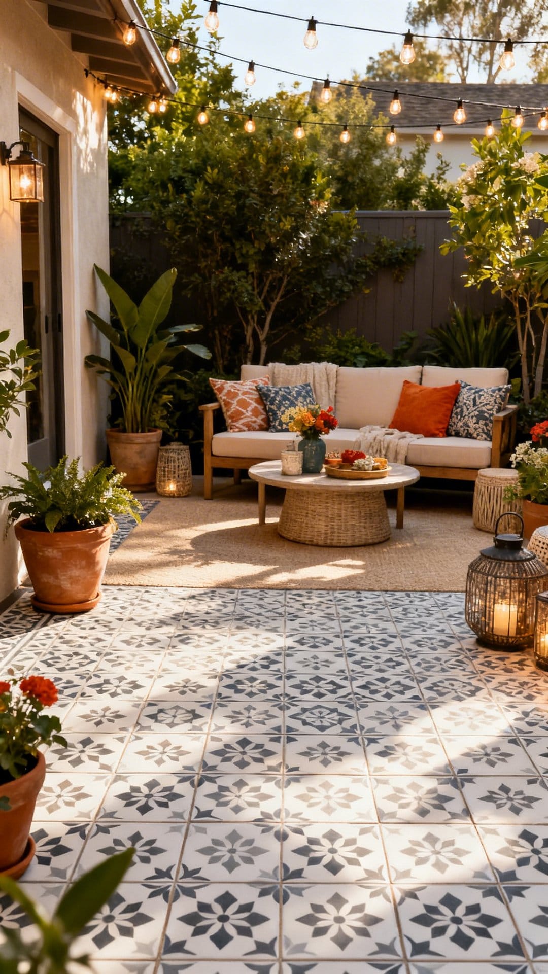 Lean Into Patterned Tiles Or Tile-Look Stencils